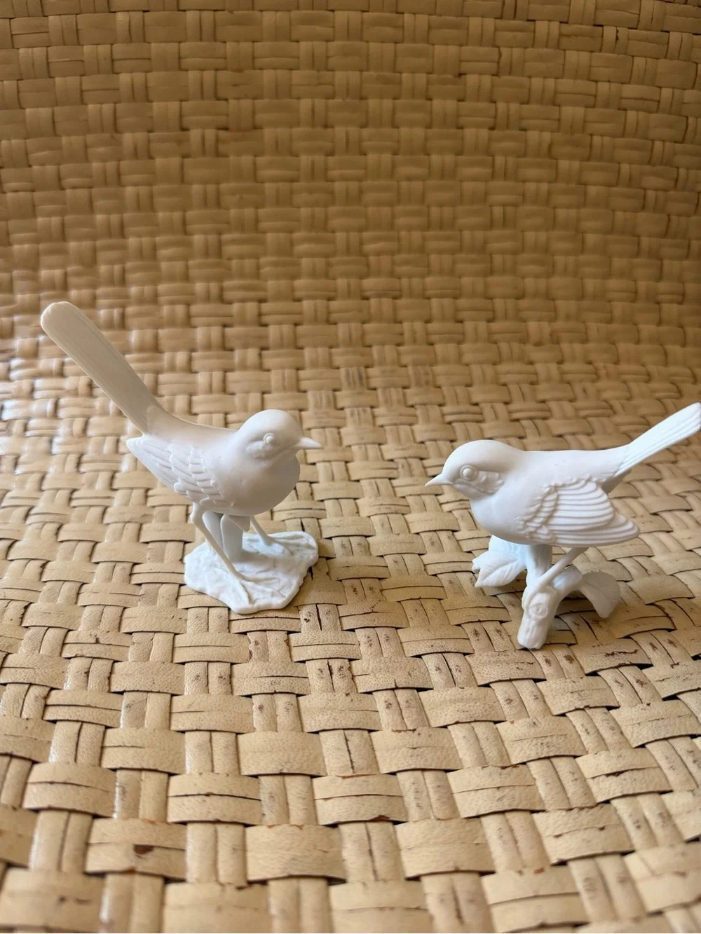 White Bisque Porcelain Bird Kaiser W. Germany Figurine (2) - Perfect